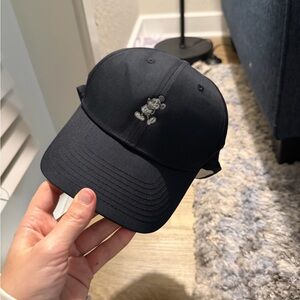 Black Mickey Mouse Embroidered Cap